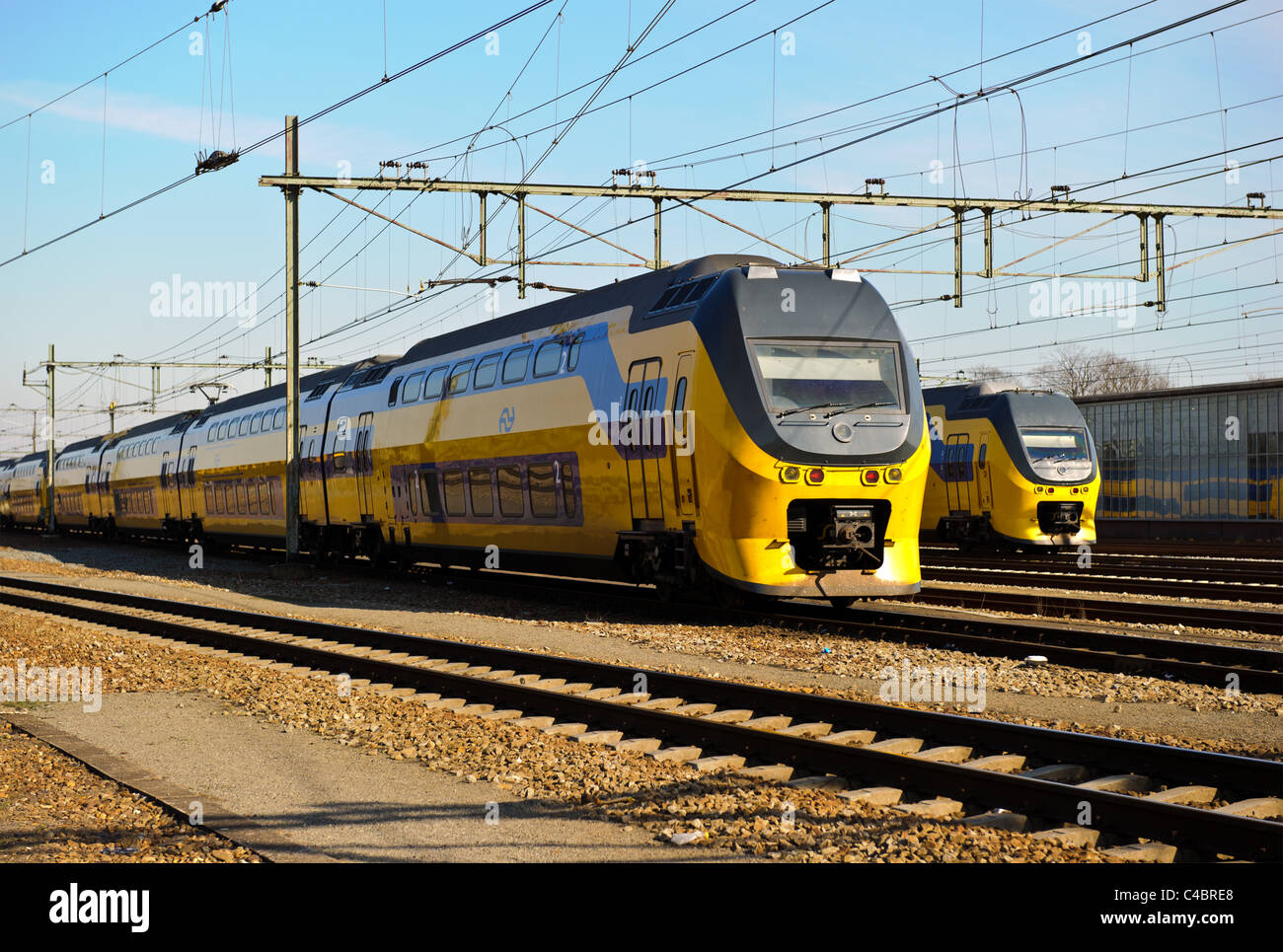 Ausbildung verlassen Personenbahnhof Stockfoto
