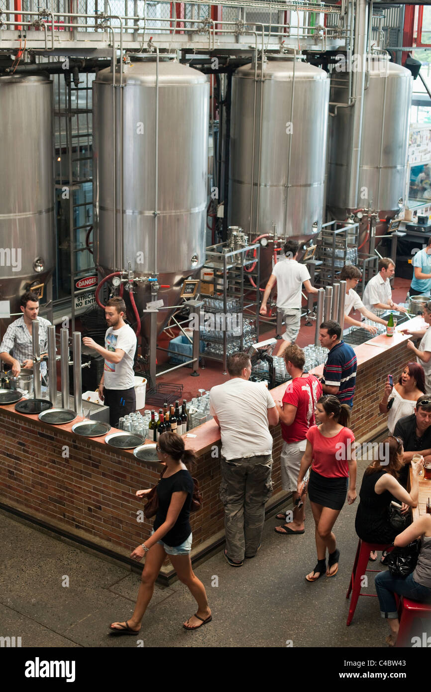 Brauerei Little Creatures am Fishing Boat Harbour. Fremantle, Western Australia, Australien Stockfoto