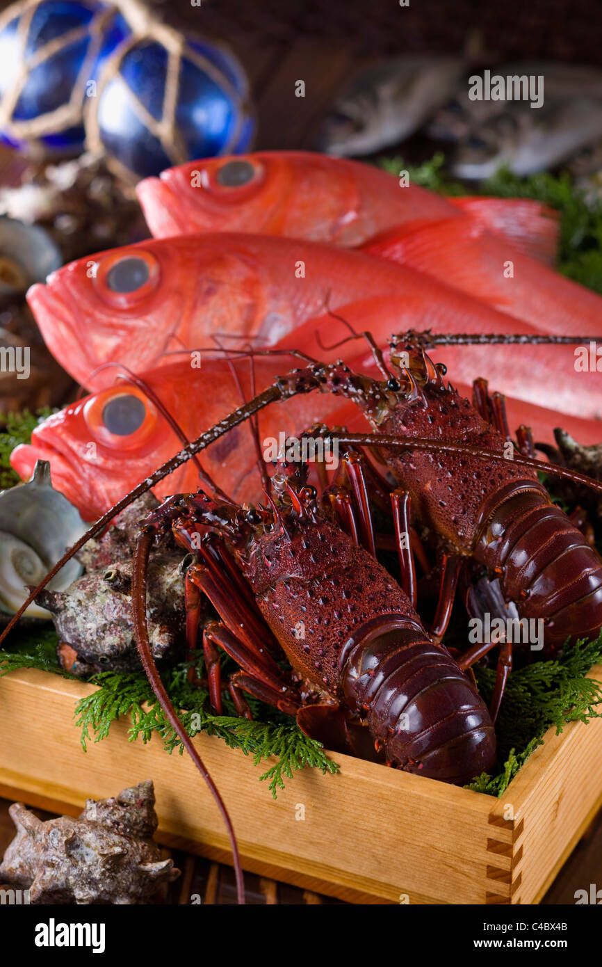 Meeresfrüchte von Izu region Stockfoto