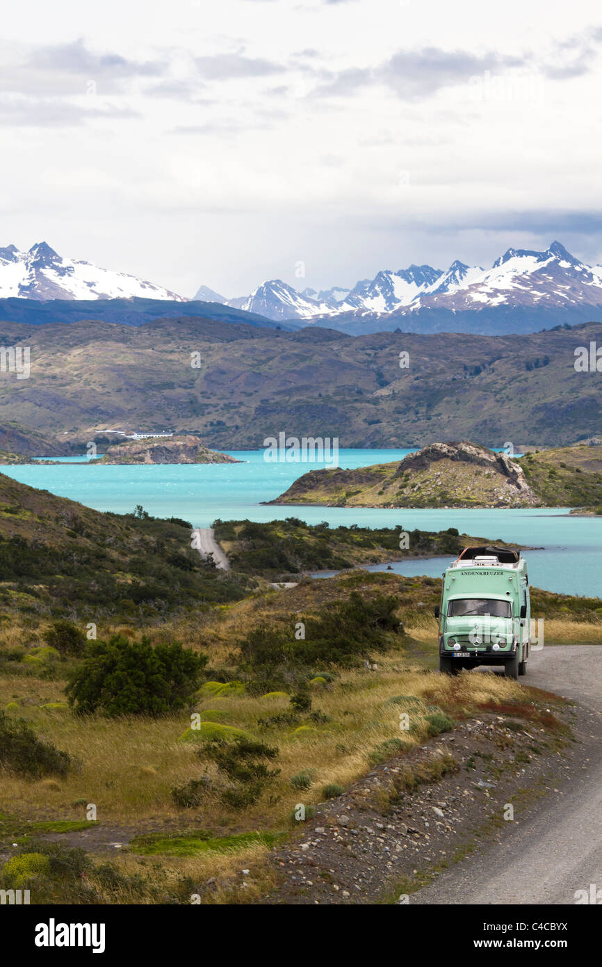 Pehoe See, Torres del Paine Nationalpark, Chile Stockfoto