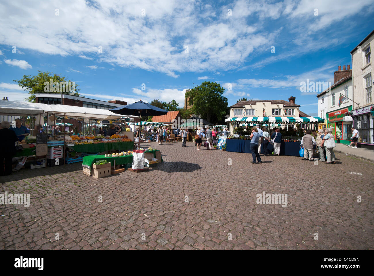 Market Rasen GärtnerMarkt, statt in der Market Square, Market Rasen