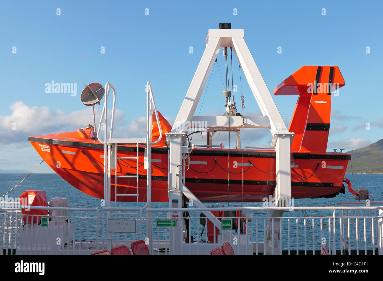 MV Finlaggan schnelle Reaktion Rescue Boat Stockfoto