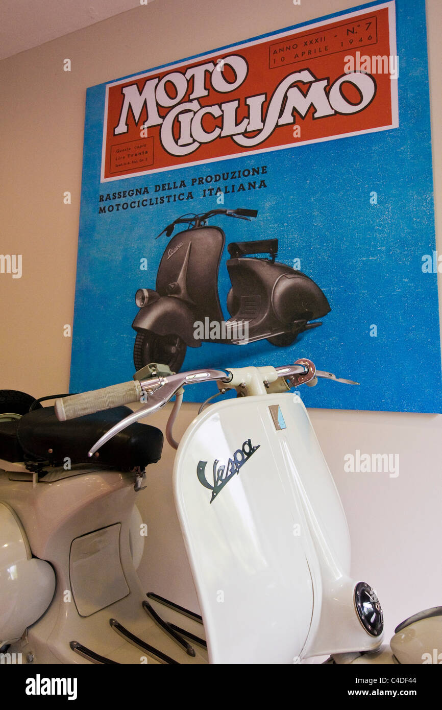 & Lambretta Scooter Museum, Rodan, Mailand Provinz, Italien Stockfoto