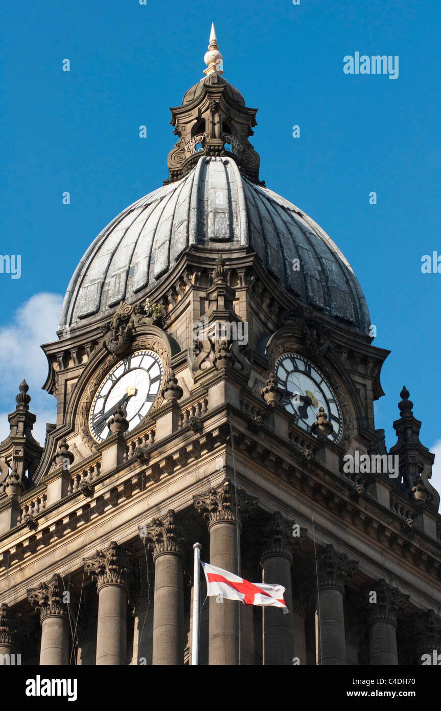 Rathaus Leeds Yorkshire England. Stockfoto