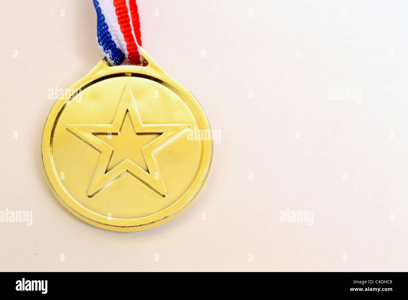 Sport-Konzept Gewinner gold Medaille 1. Platz gewinnen Olympische Spiele 2012 Stockfoto