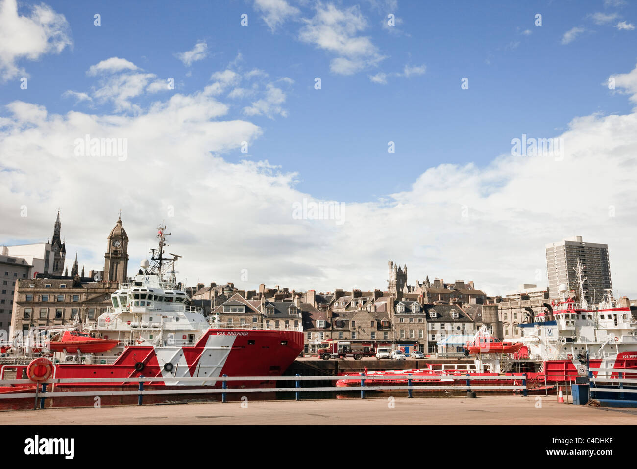 Aberdeen, Aberdeenshire, Schottland, UK, Europa. Skyline der Stadt