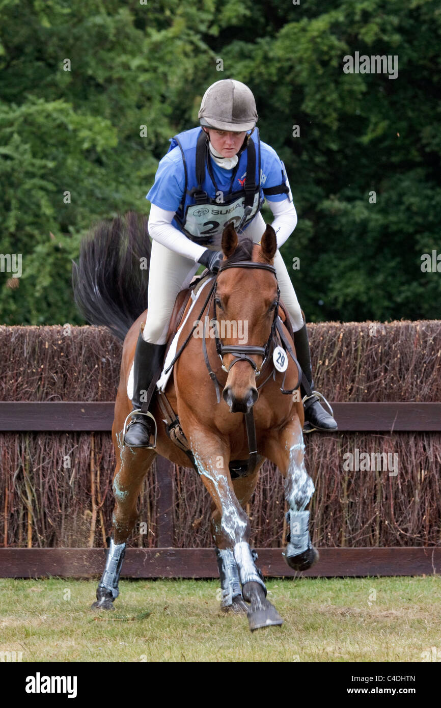 Sam Jennings Reiten Italian Touch - Houghton International Horse Trials 2011 Stockfoto