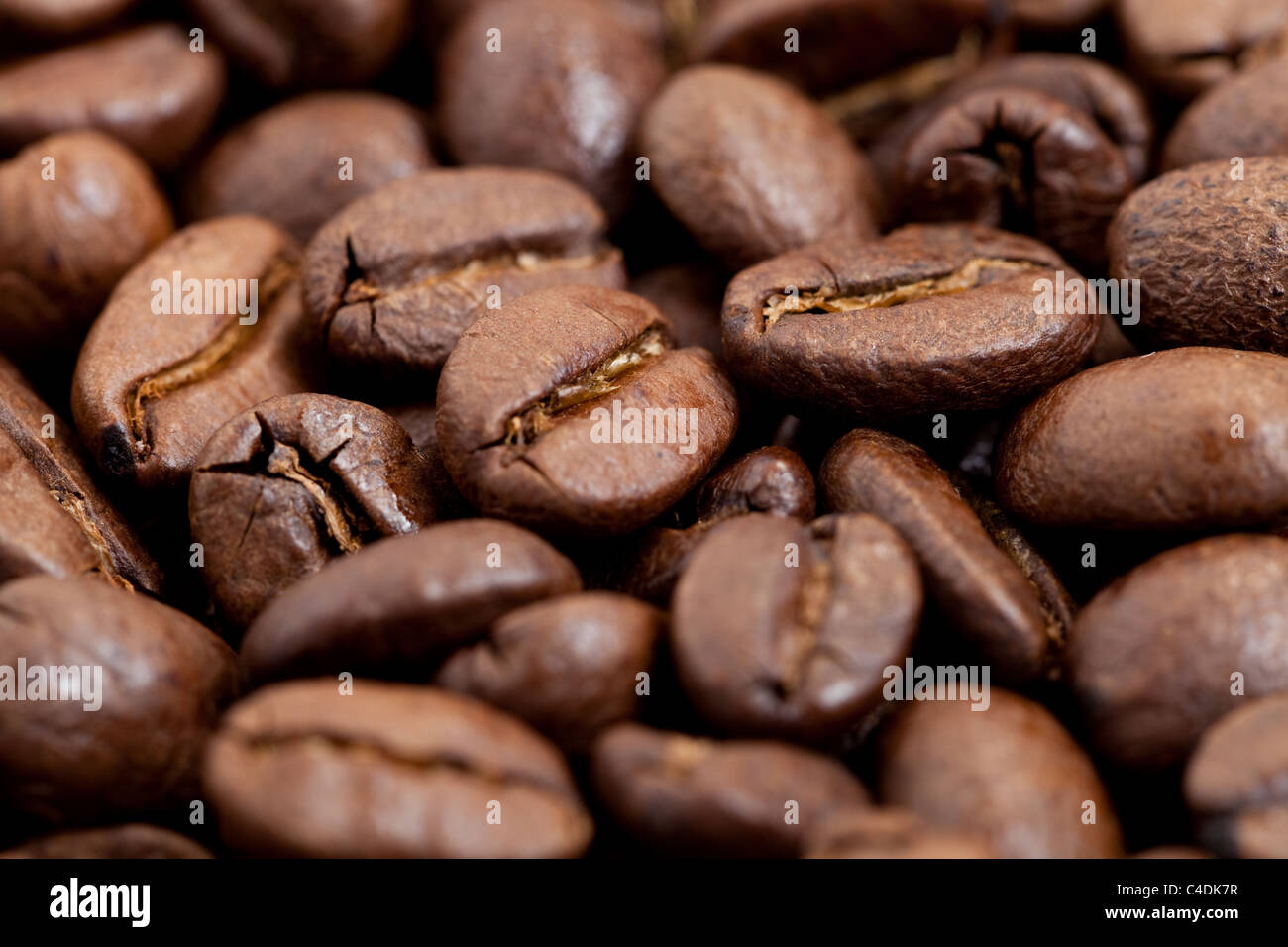 Kaffeebohne für Hintergrund Stockfoto