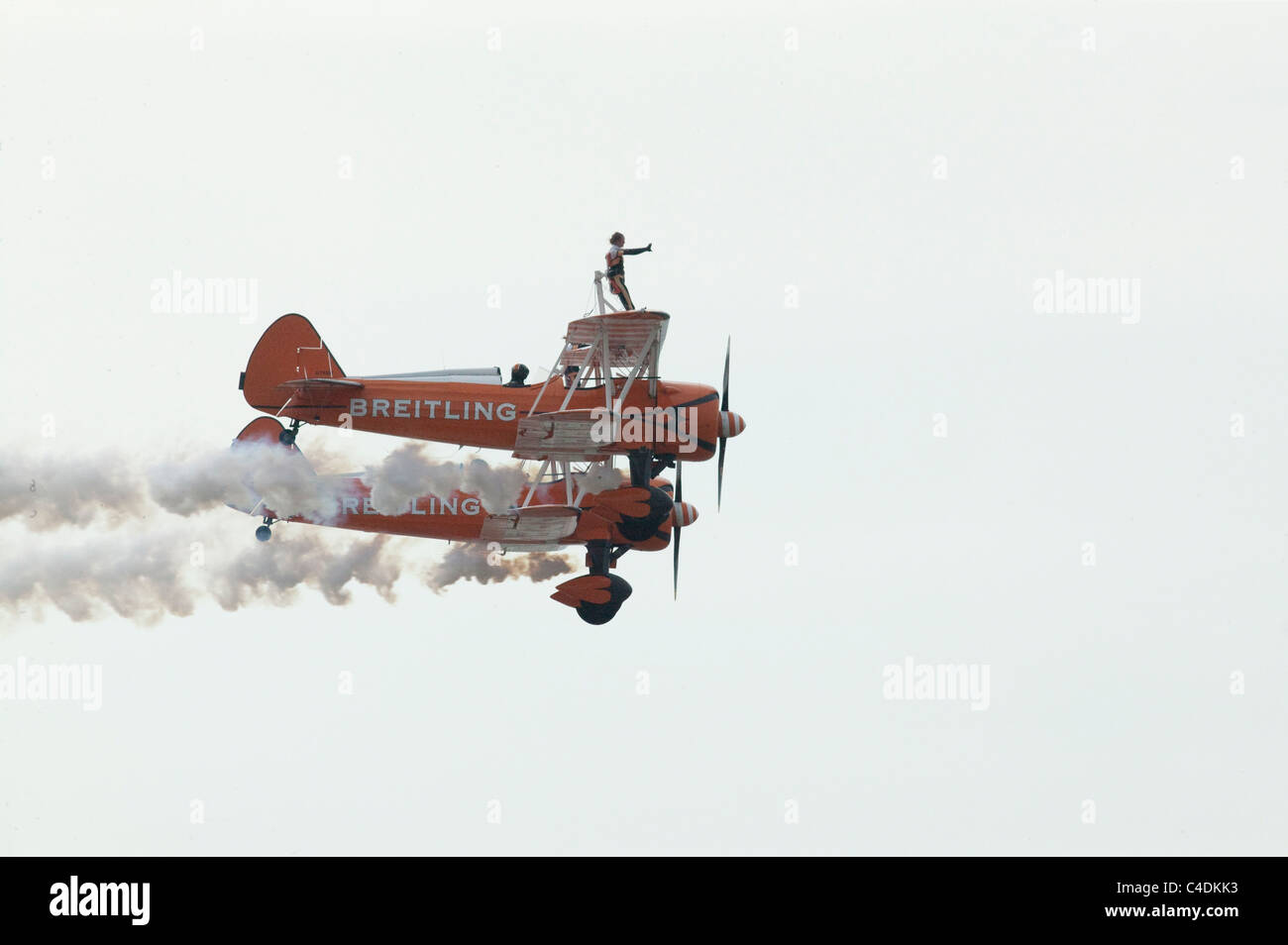 Breitling Wing Walker Air Display-team Stockfoto