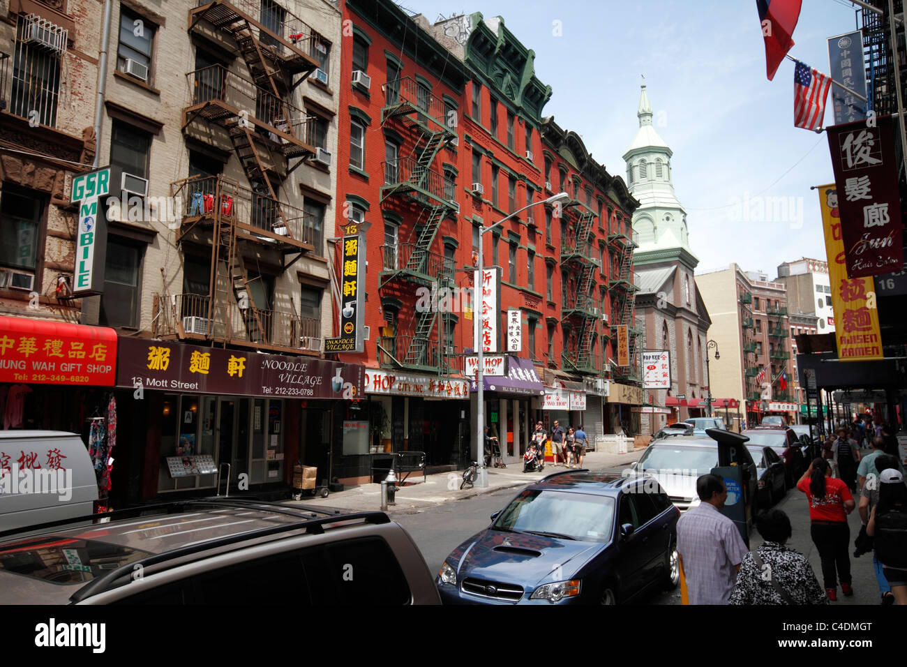 Mott Street, Chinatown, New York City Stockfoto