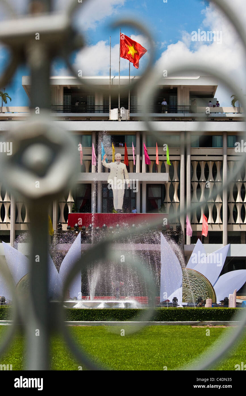 Palast der Wiedervereinigung Ho-Chi-Minh-Stadt Stockfoto