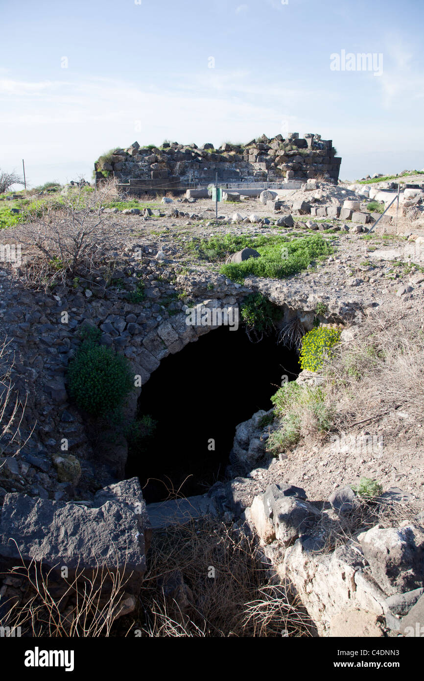 Israel Sussita Flusspferde unterirdische Wasserreservoir Stockfoto