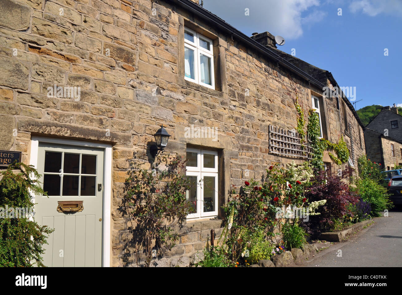 Eyam Dorf, Derbyshire, England: Stockfoto