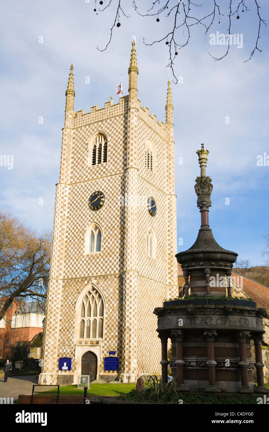 Reading Münster, Münster Church of St Mary the Virgin von Butts, Reading, Berkshire, Großbritannien Stockfoto