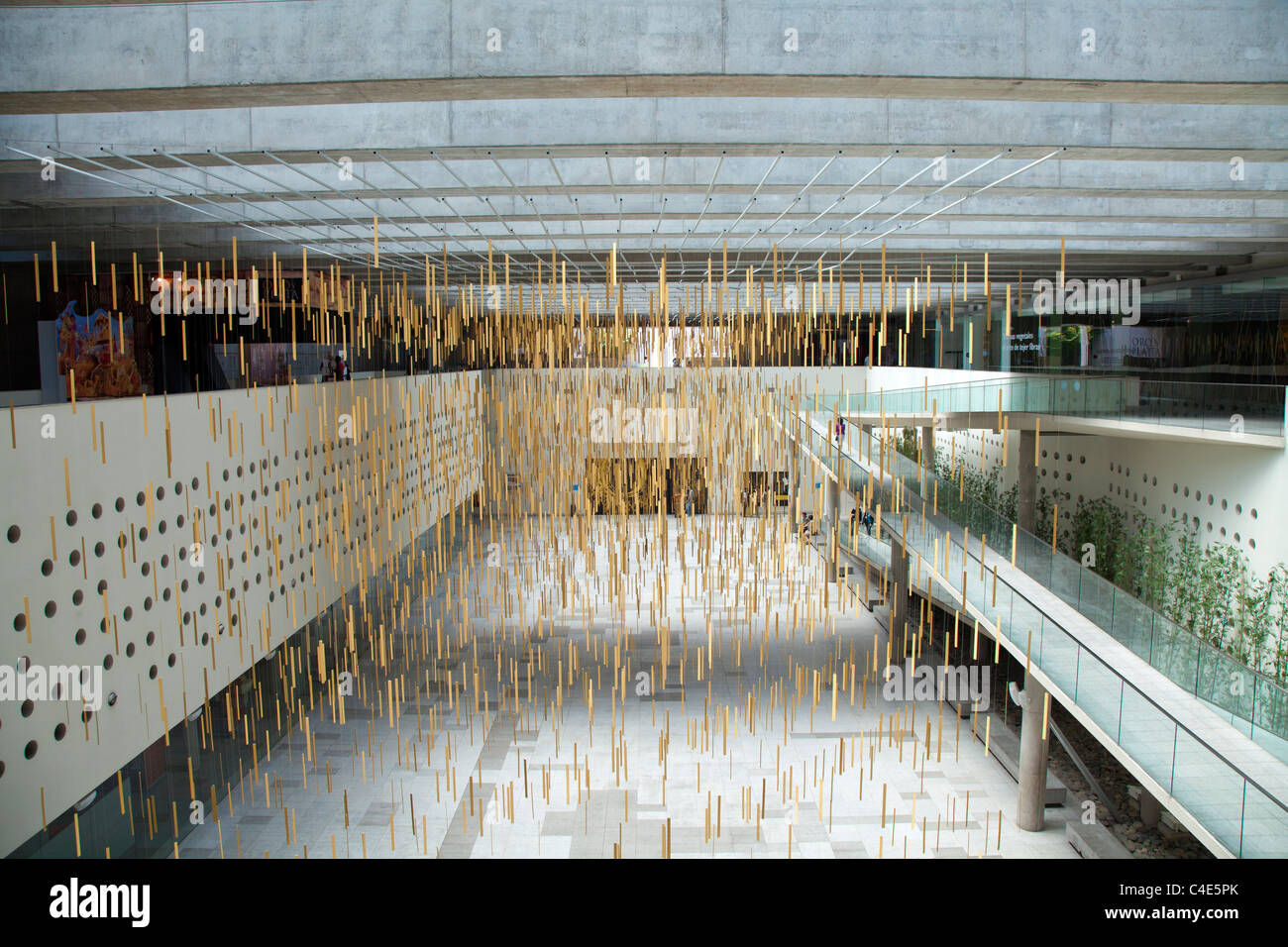 Eingang und Innenraum des Centro Cultural Palacio la Moneda, Santiago, Chile Stockfoto