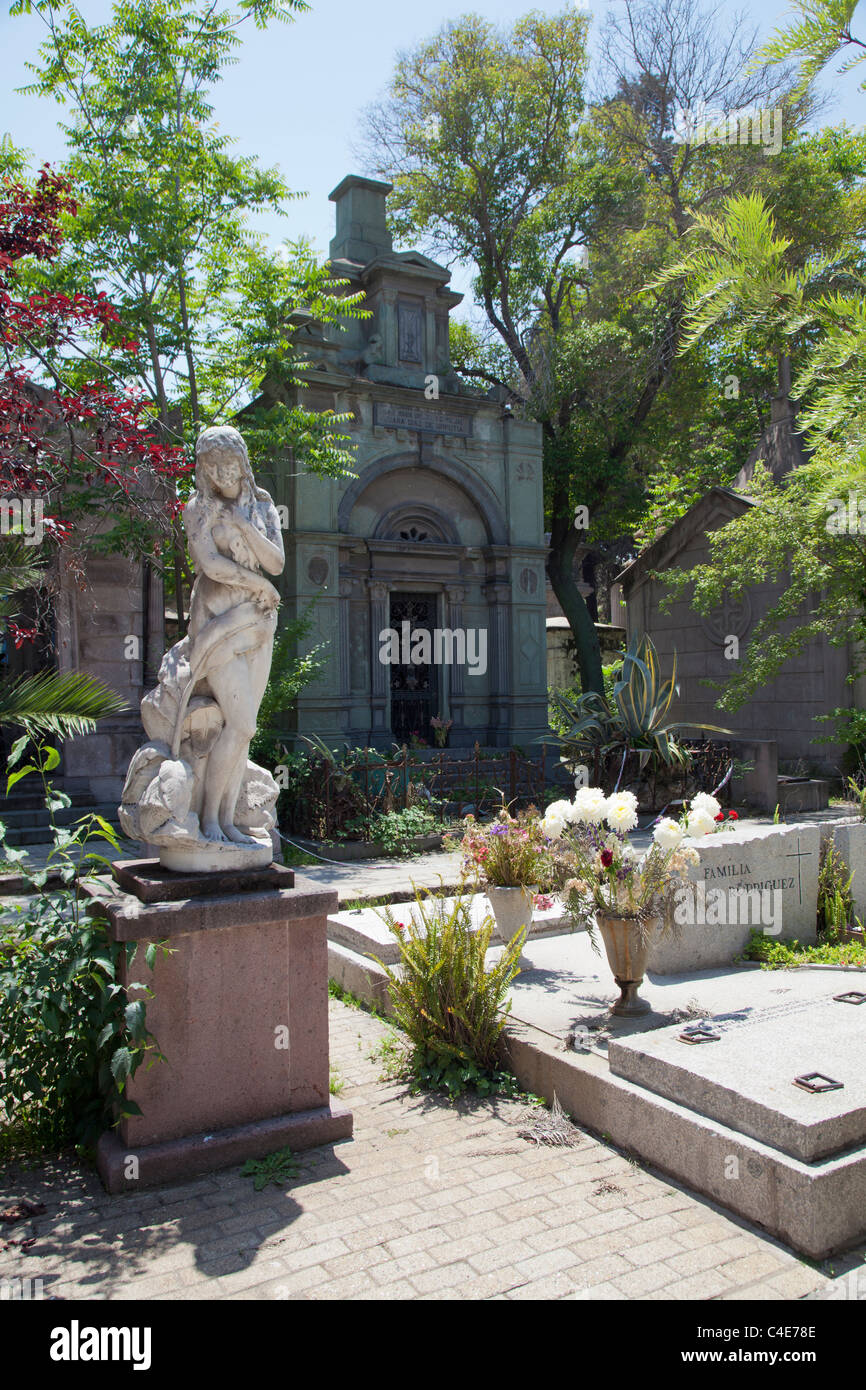 Santiagos General Friedhof in Recoleta. Stockfoto