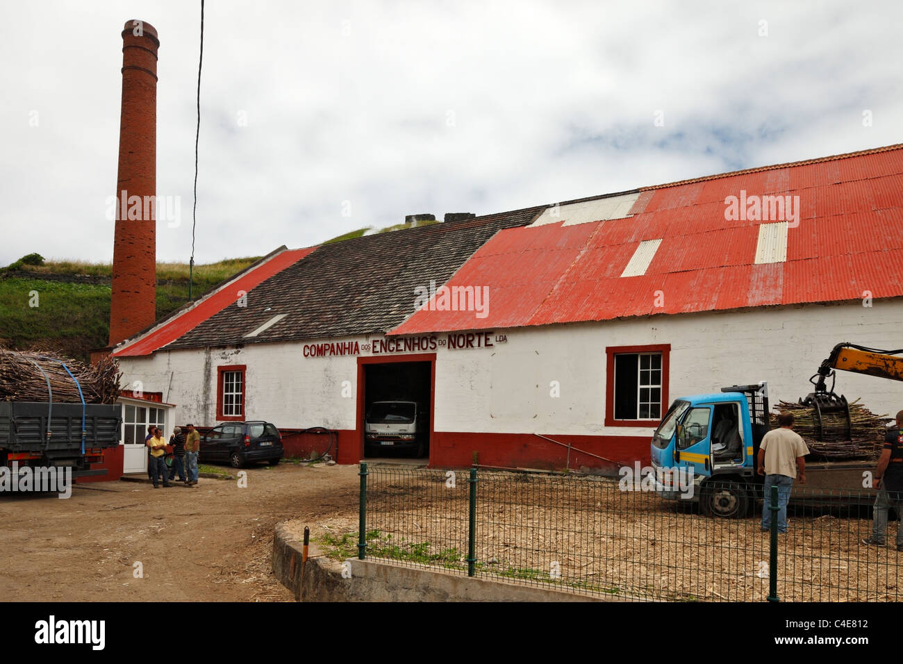 Zuckerrohrfabrik Madeira. Stockfoto