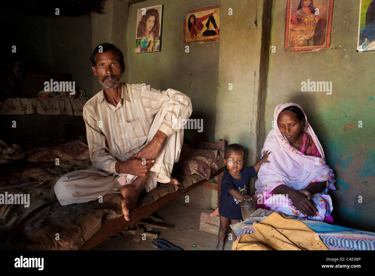 Familie von pakistanischen Aasia Bibi wegen Blasphemie zum Tode verurteilt Stockfoto