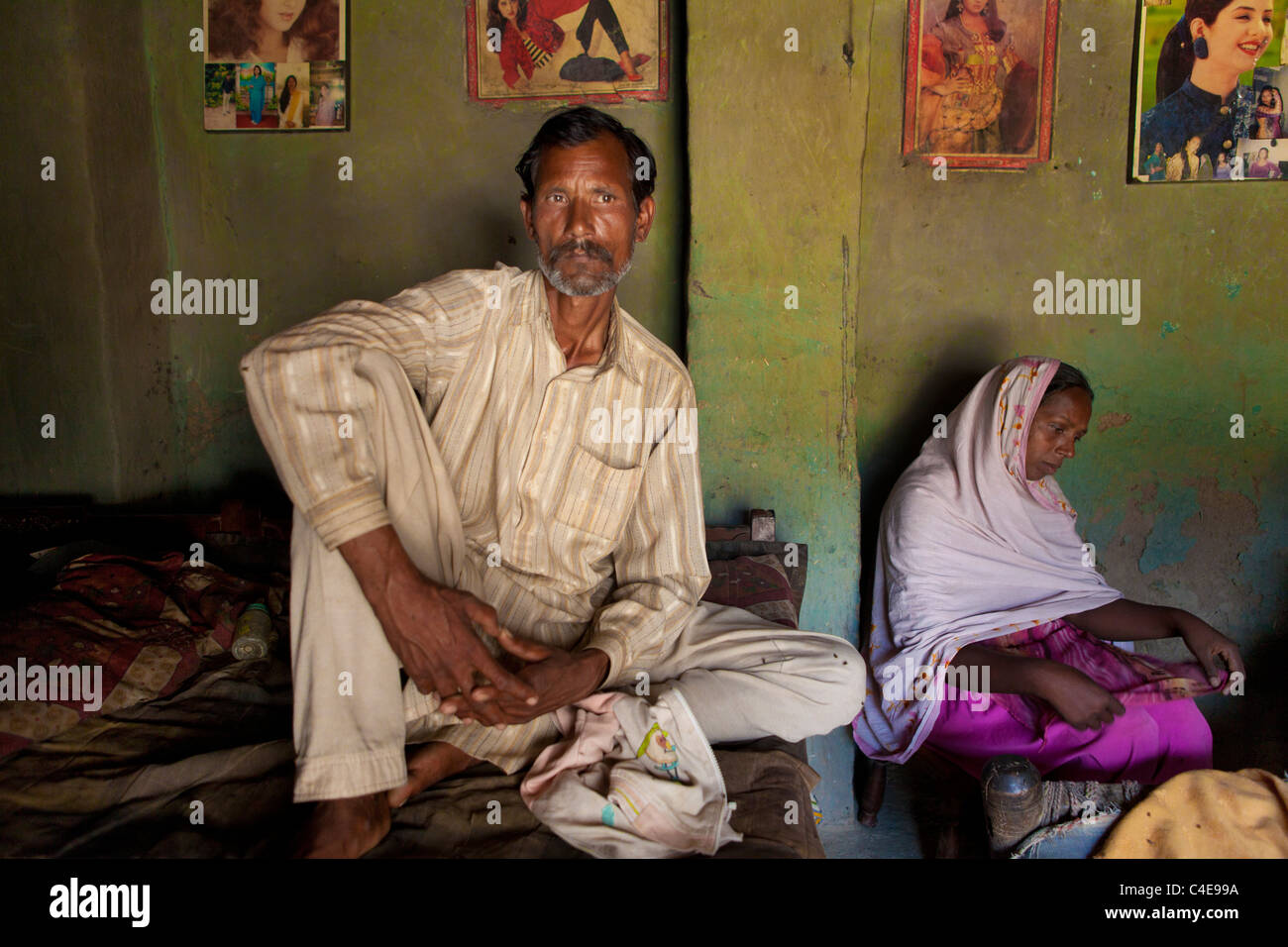 Familie von pakistanischen Aasia Bibi wegen Blasphemie zum Tode verurteilt Stockfoto