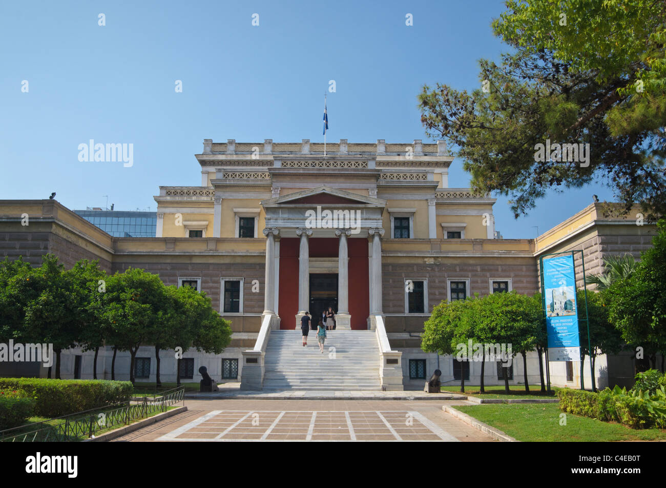 Die neoklassische National Historical Museum am alten Parlamentsgebäude, Athen, Griechenland Stockfoto