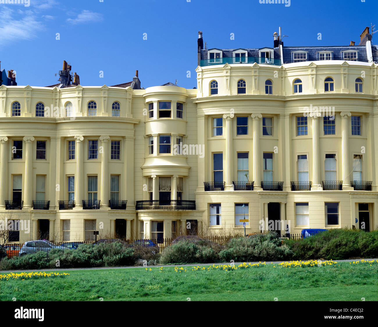 Teil der Brunswick Square, Hove, East Sussex Stockfoto