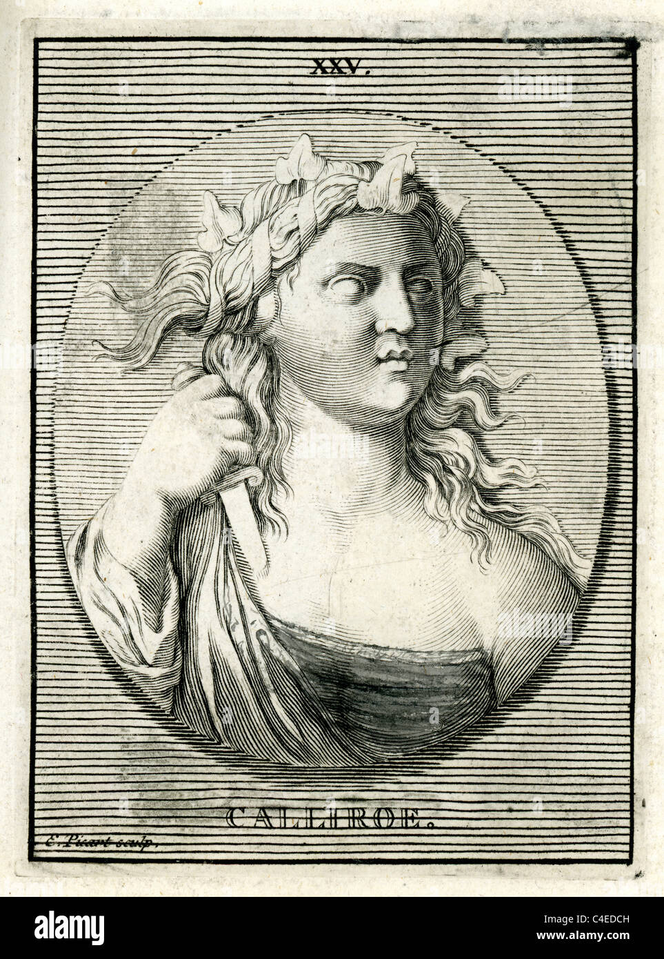 Klassische Porträt von Callirrhoe (Calliroe) in der griechischen Mythologie, Callirrhoe war eine Najade Stockfoto