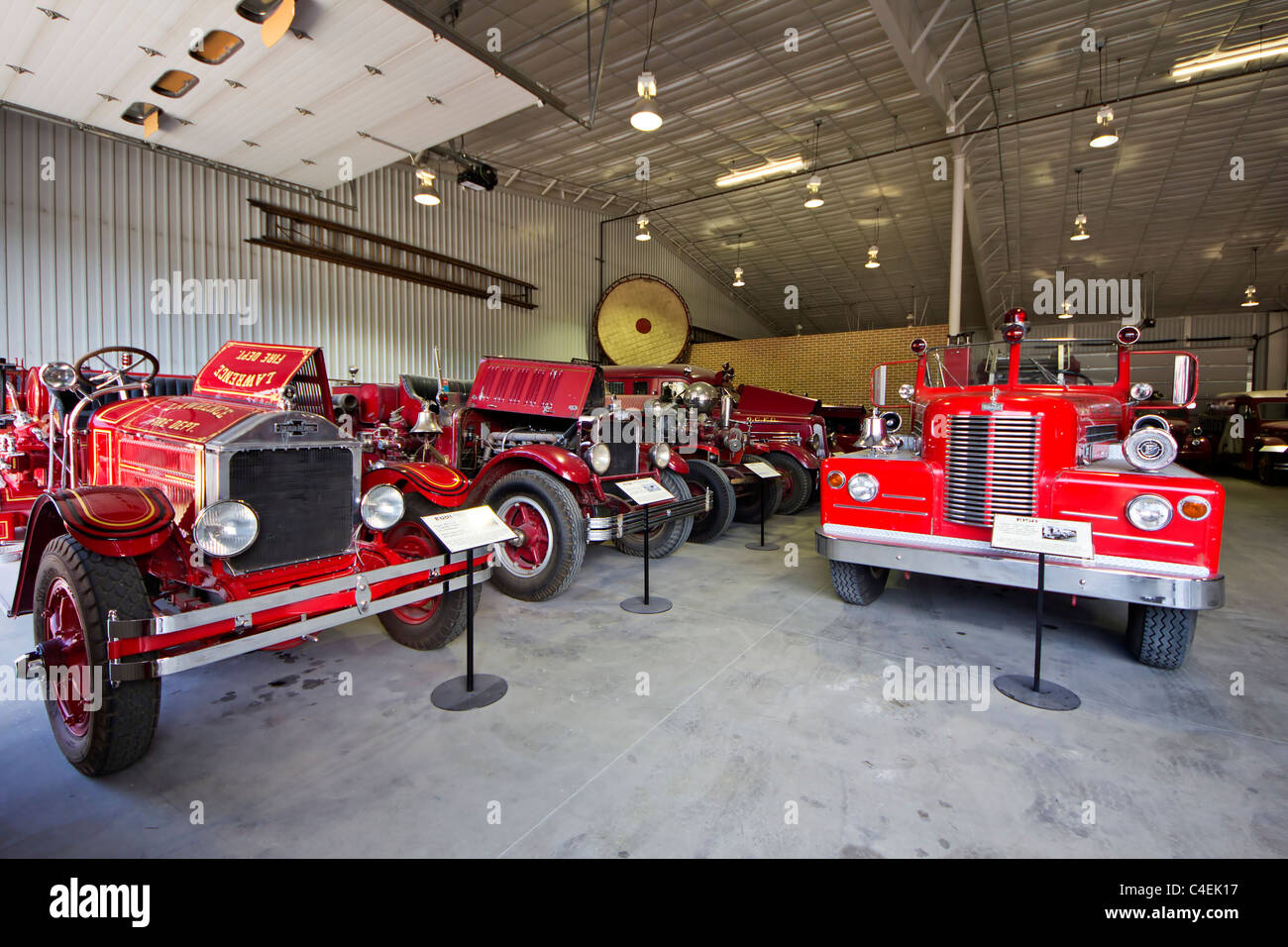 Estes Park, Colorado - Reliance Fire Museum widmet sich der Erhaltung, Restaurierung und Betrieb des Feuer-Apparats. Stockfoto