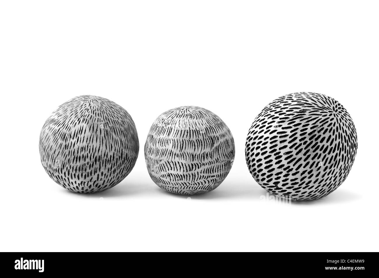 Moderne Skulpturen von Jacques Gallone, Keramiker. Modernes du Céramiste Jacques Gallone Skulpturen. Stockfoto