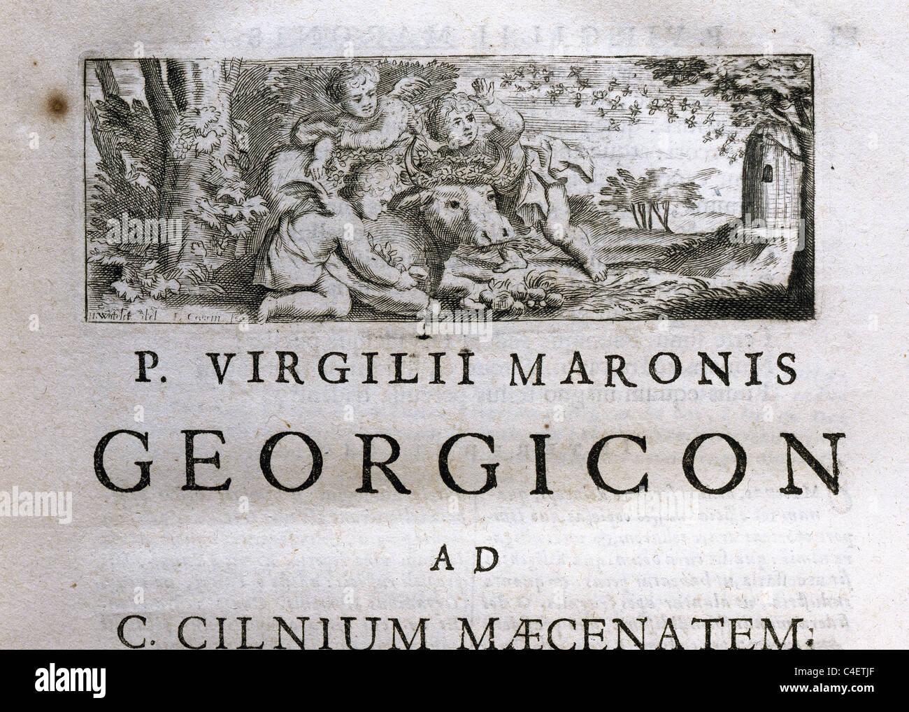 Vergil (70-19 v. Chr.). Klassische römische Dichter. Georgica. Stockfoto