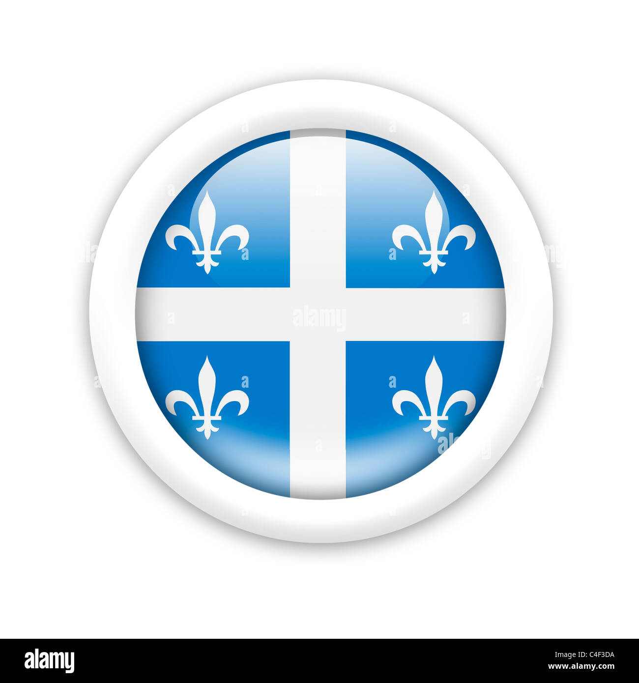 Flagge von Quebec Stockfoto