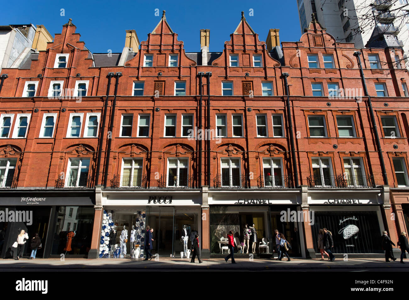 Sloane Street, London, UK Stockfoto
