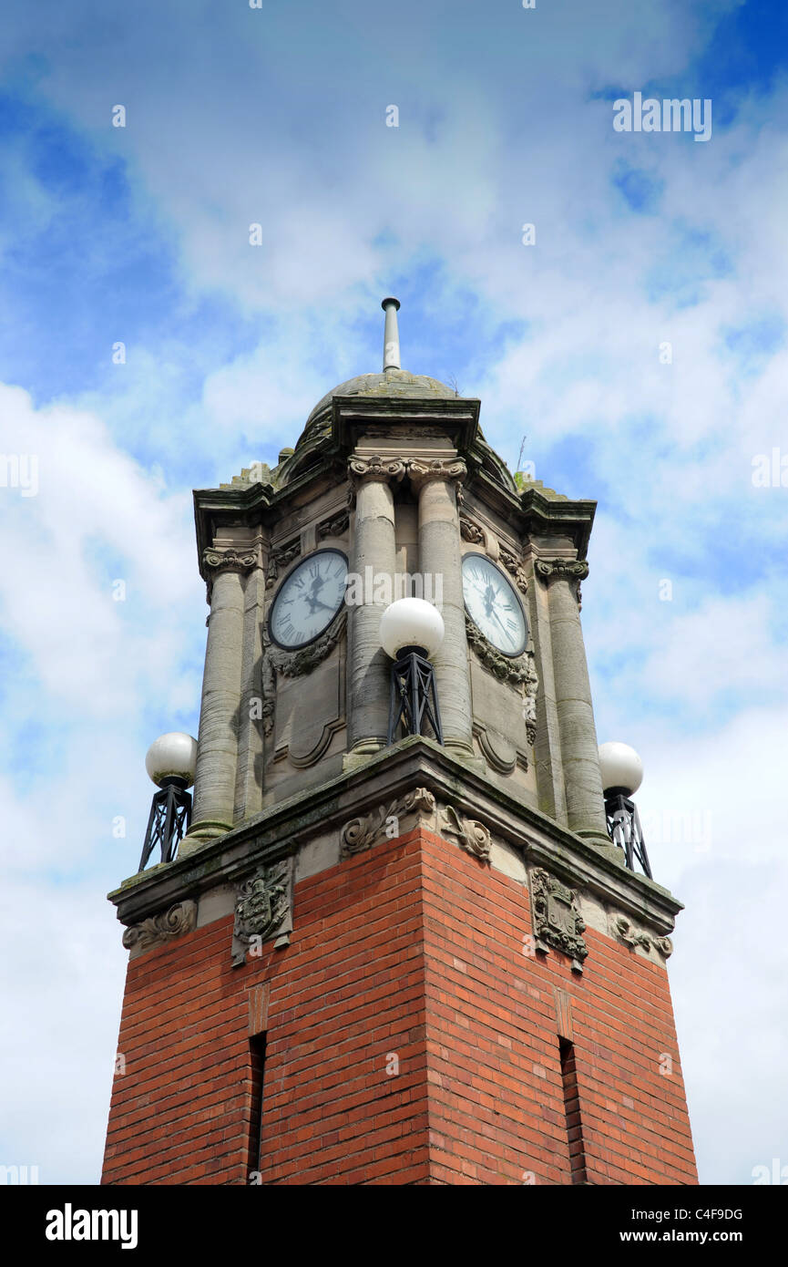 Wednesbury Stadtzentrum Uhrturm West Midlands England Uk Stockfoto