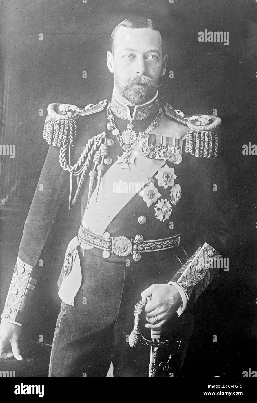 König George V in uniform Stockfoto
