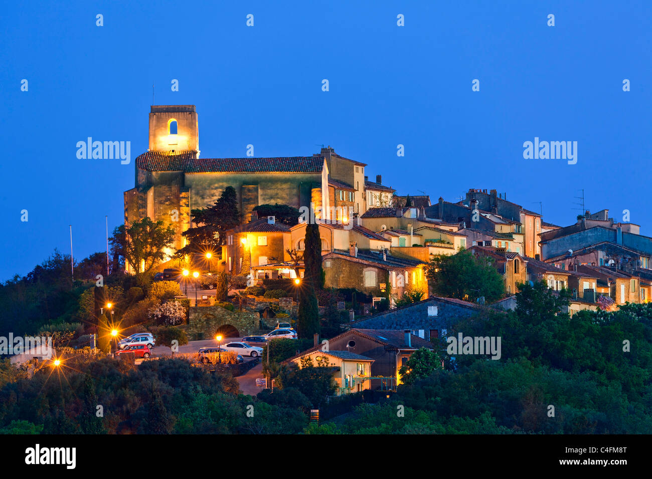 Frankreich, Var, Gassin Dorf gekennzeichnet Les Plus Beaux Dörfer de France (The Most schöne Dörfer von Frankreich) Stockfoto