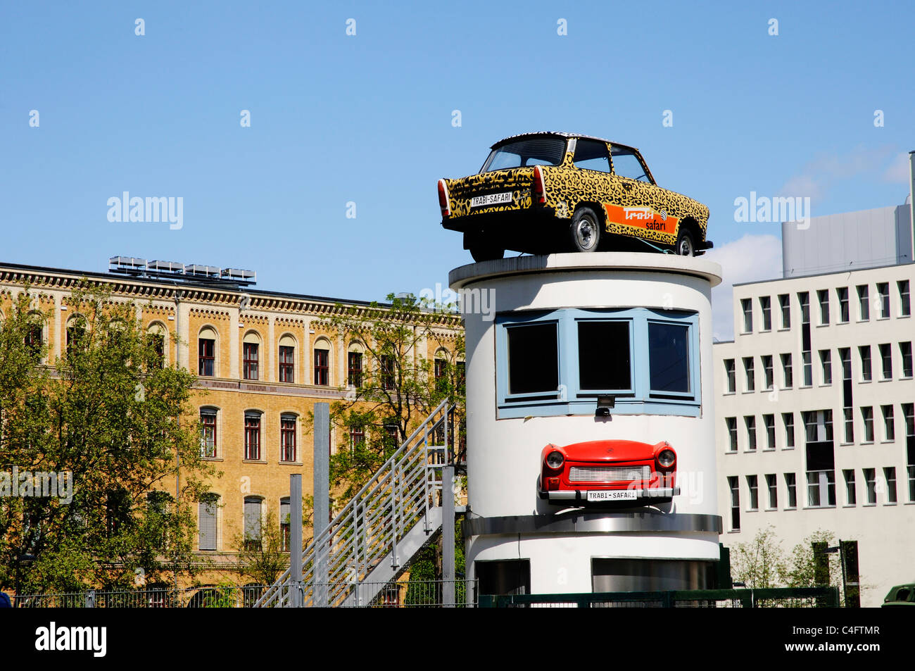 DDR Trabant Autos in Berlin Stockfoto