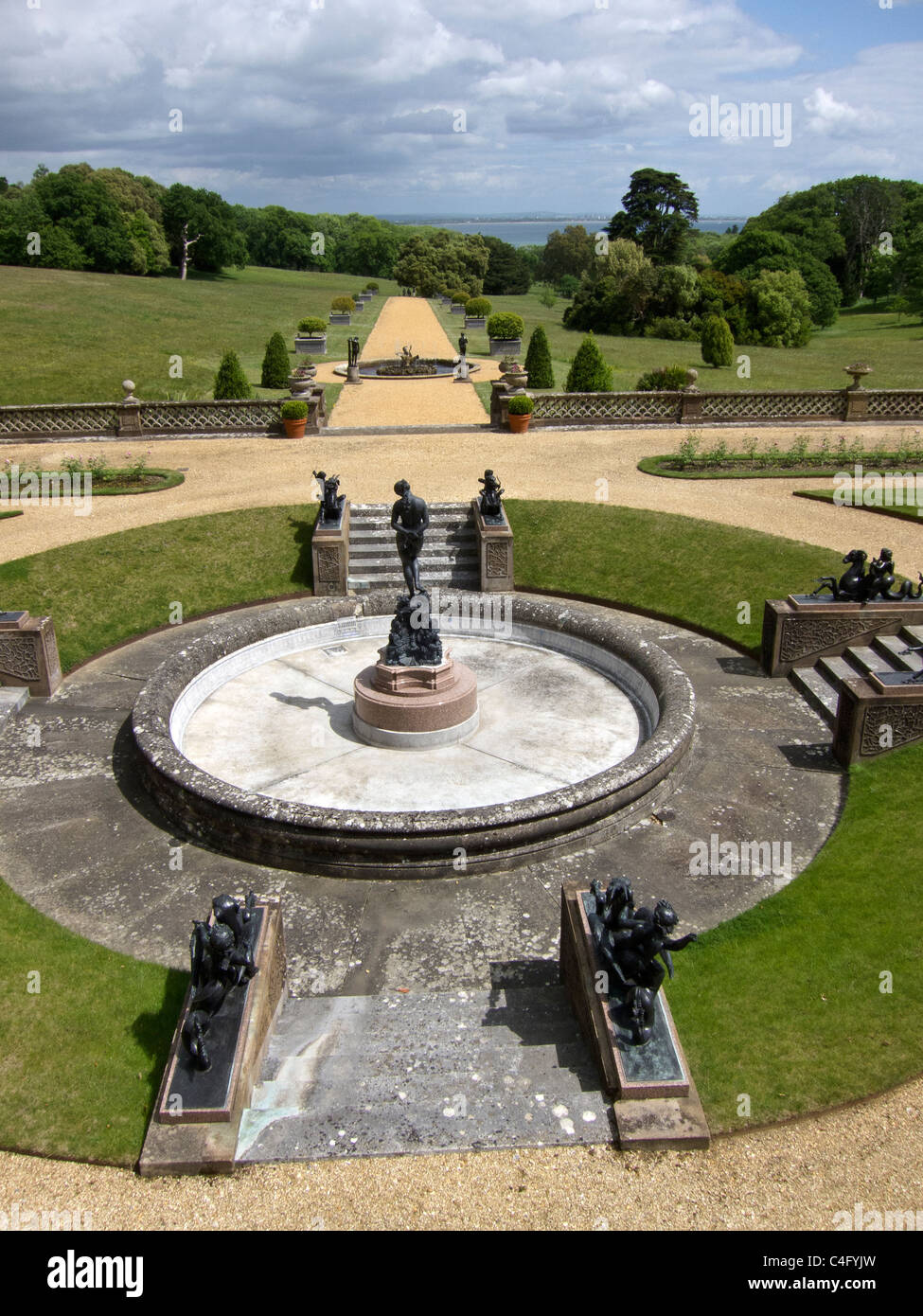 Garten Osborne House, Isle of Wight, England, Großbritannien Stockfoto Garten Osborne House, Isle of Wight, England, Großbritannien Stockfoto