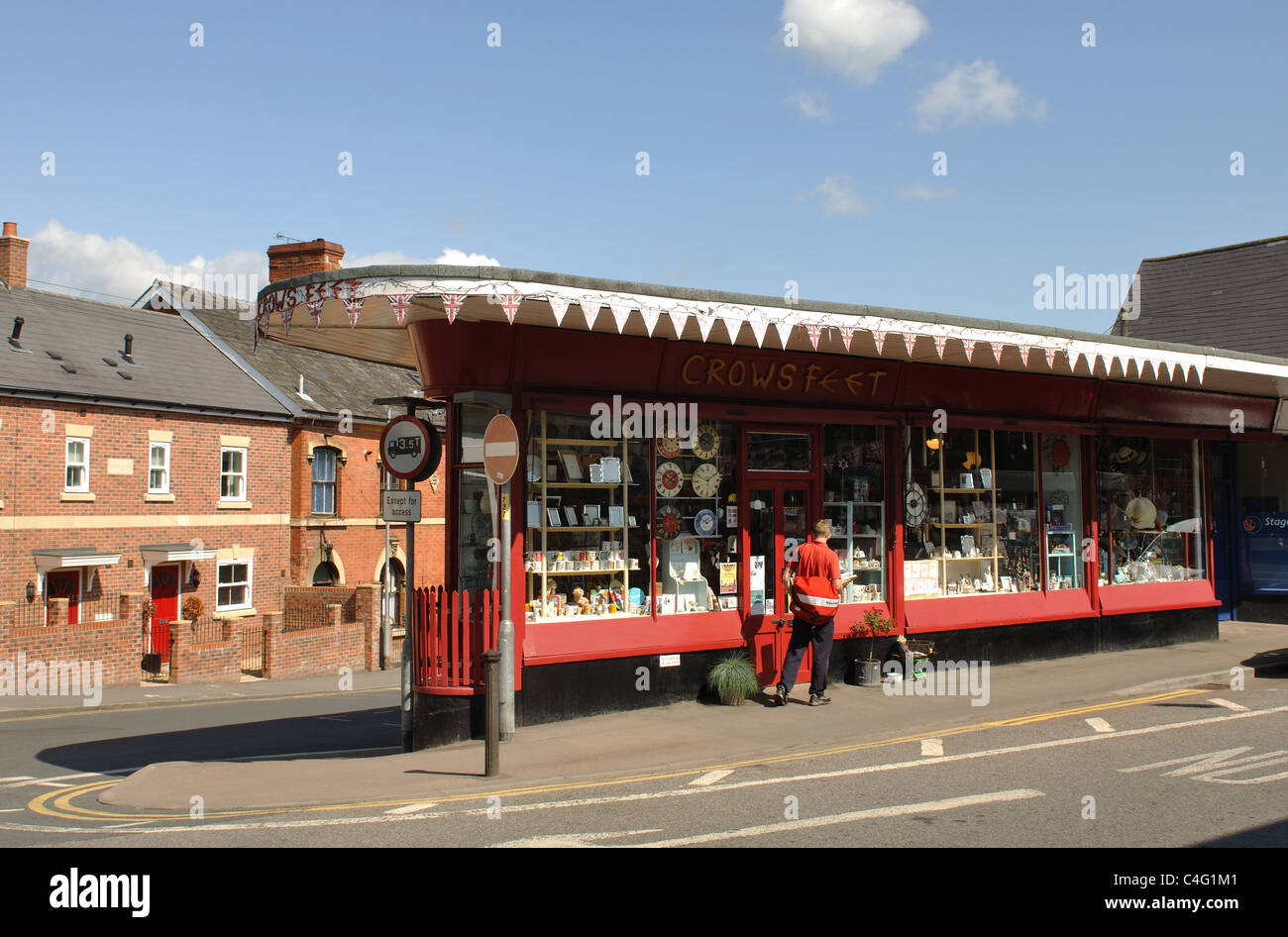 Krähenfüße Shop, Ross-on-Wye, Herefordshire, England, UK Stockfoto