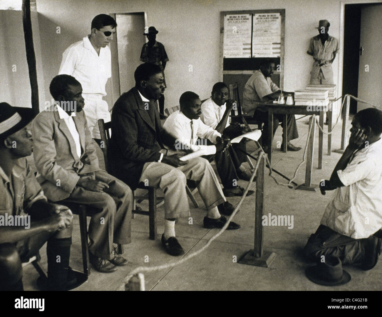 Wahlen in Nordrhodesien, 1963. Stockfoto