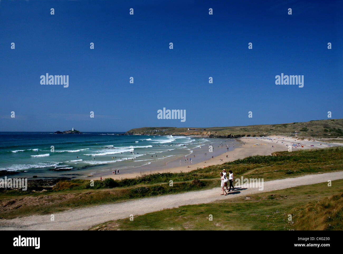 Gwithian Sand Cornwall Stockfoto