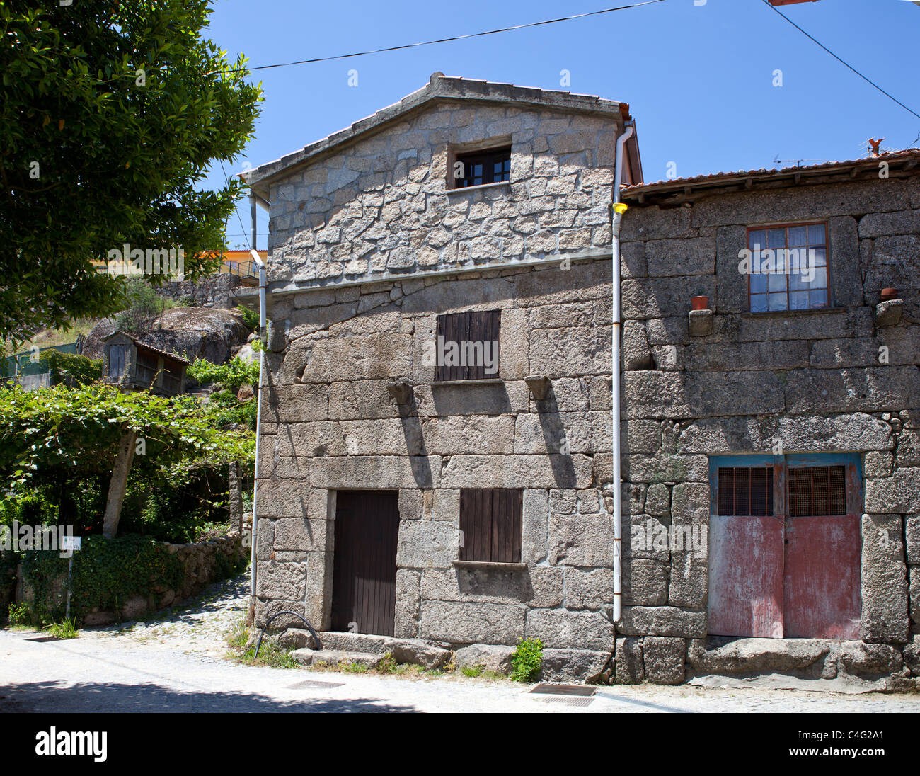 Steindorf im Peneda Geres Nationalpark, Portugal Stockfoto