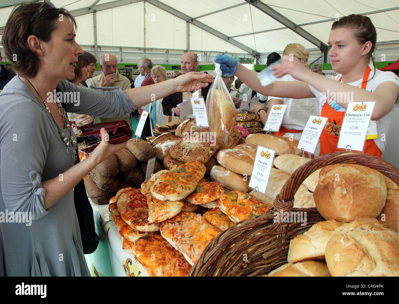 Irische Handwerker Brot aus Seele, zum Verkauf an Bloom 2011, Irlands premier Gartenschau, Dublin Stockfoto