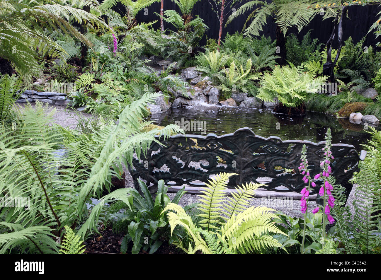 Kells Bay Garten, Schaugarten von Frazer McDonogh und Billy Alexander für Bloom 2011, Dublin Stockfoto