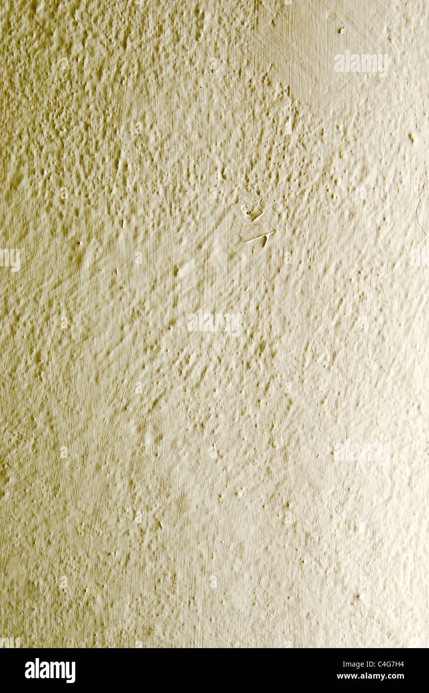 Hintergrund einer alten weißen Mauer. Alte Ausführung. Stockfoto