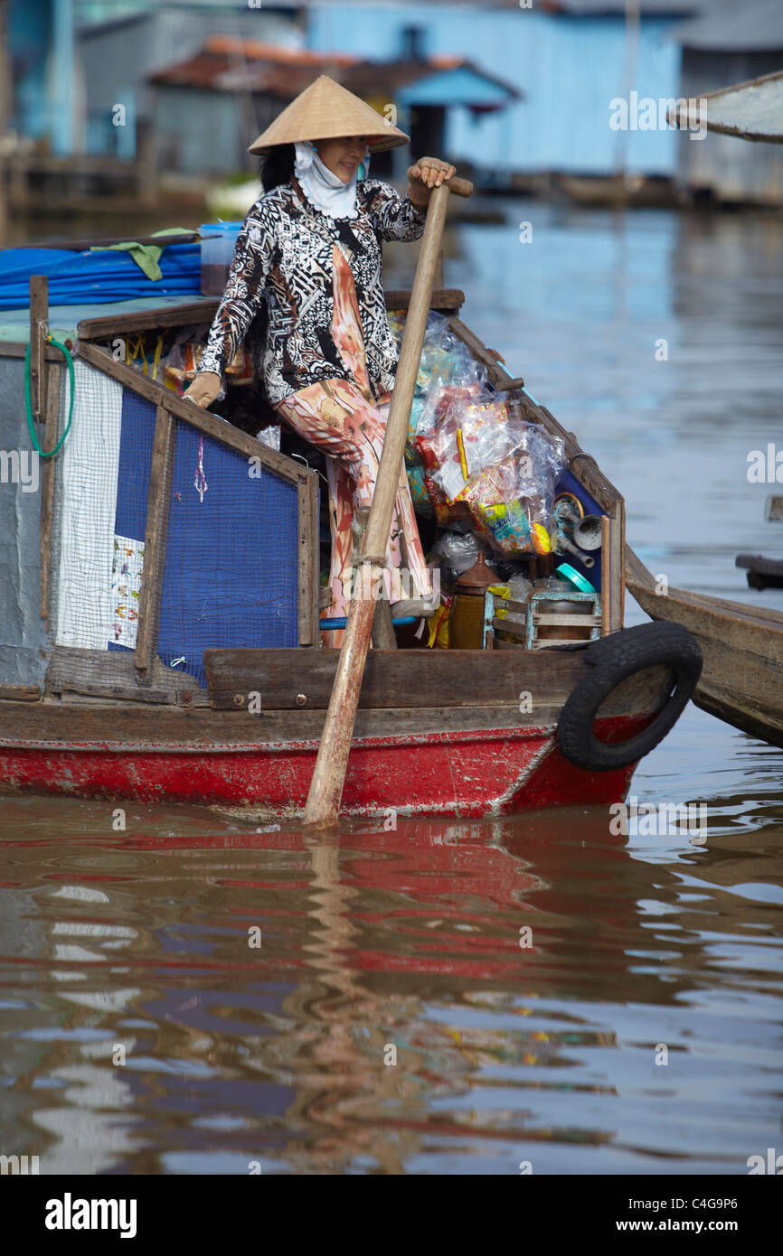 CAU Doc, Mekong Delta, Vietnam Stockfoto