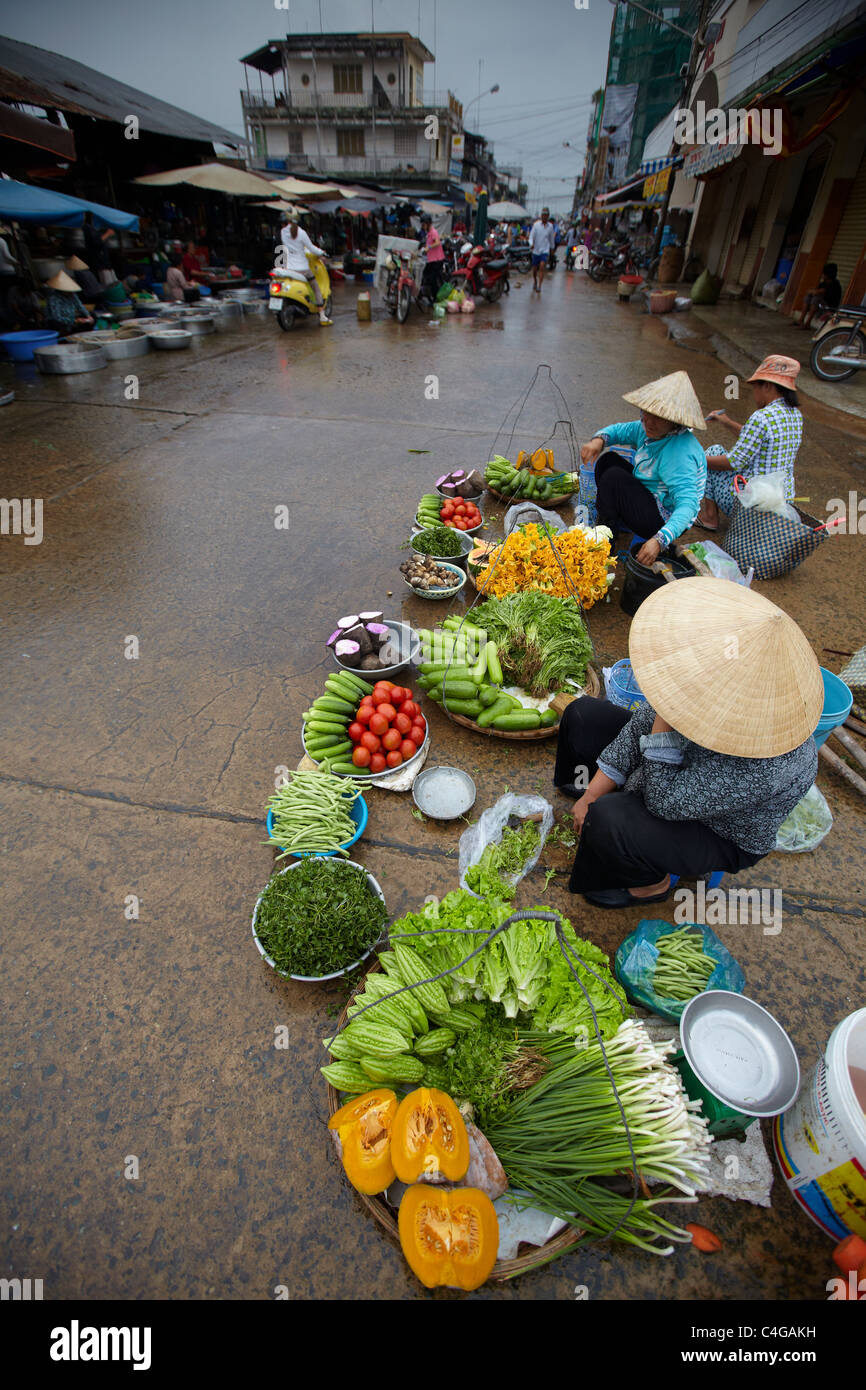 der Markt bei Can Tho, Mekong-Delta, Vietnam Stockfoto
