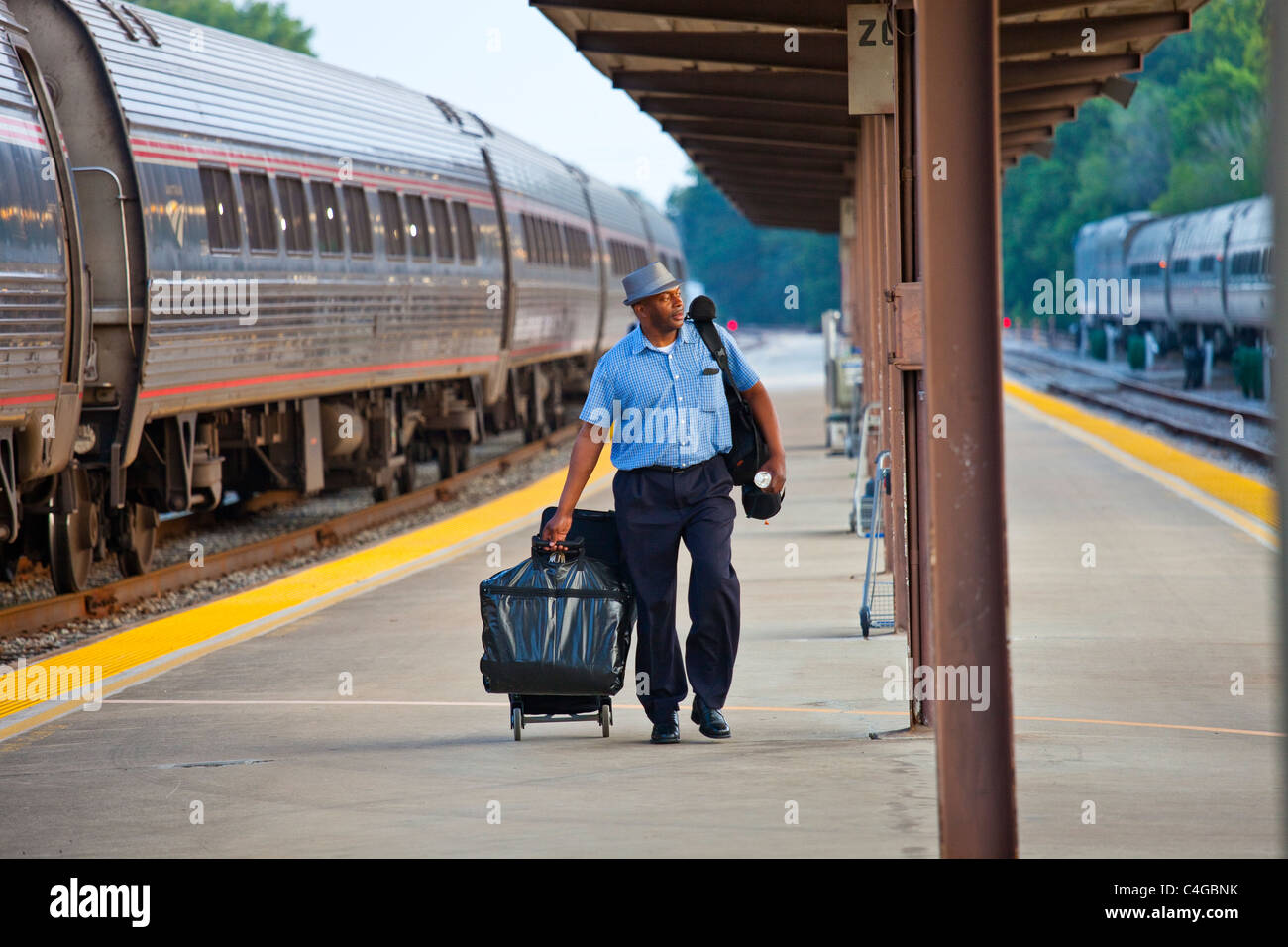 Amtrak-Bahnhof in Savannah, Georgia Stockfoto
