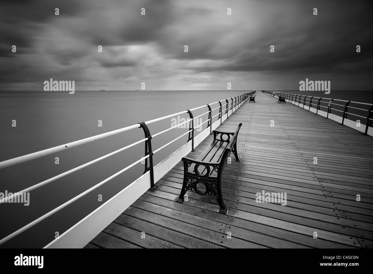 Der Pier am Saltburn-by-the-Sea in Borough Redcar und Cleveland, North Yorkshire, UK Stockfoto