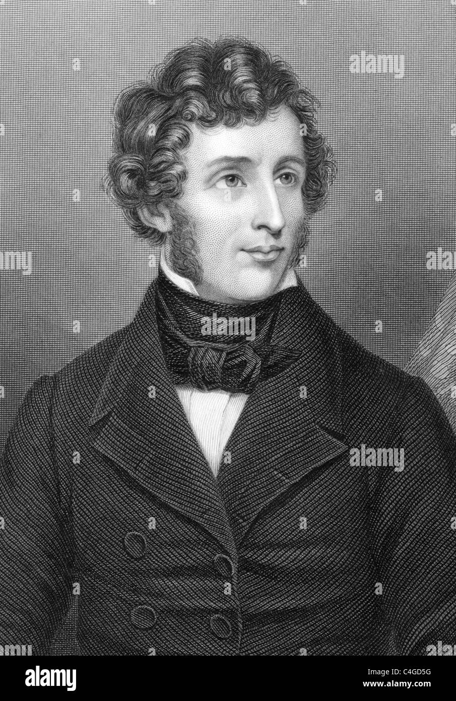 Friedrich Wohler (1800-1882) auf Gravur von 1800 s. Deutscher Chemiker. Gestochen von C.Cook nach einem Bild von Allemand. Stockfoto