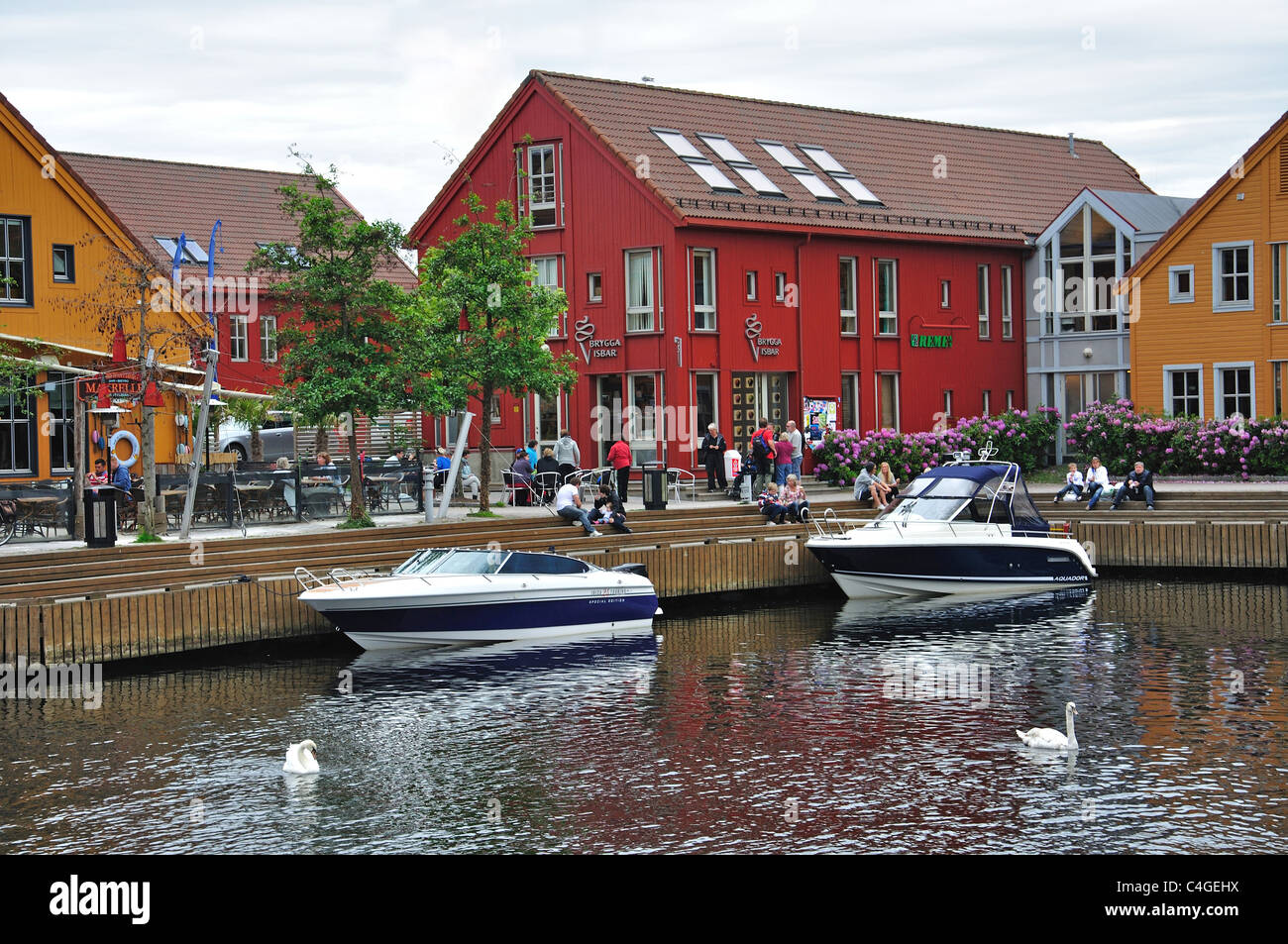 Fischmarkt (Fiskebrygga), Kristiansand (Christiansand), Agder County, Norwegen Stockfoto