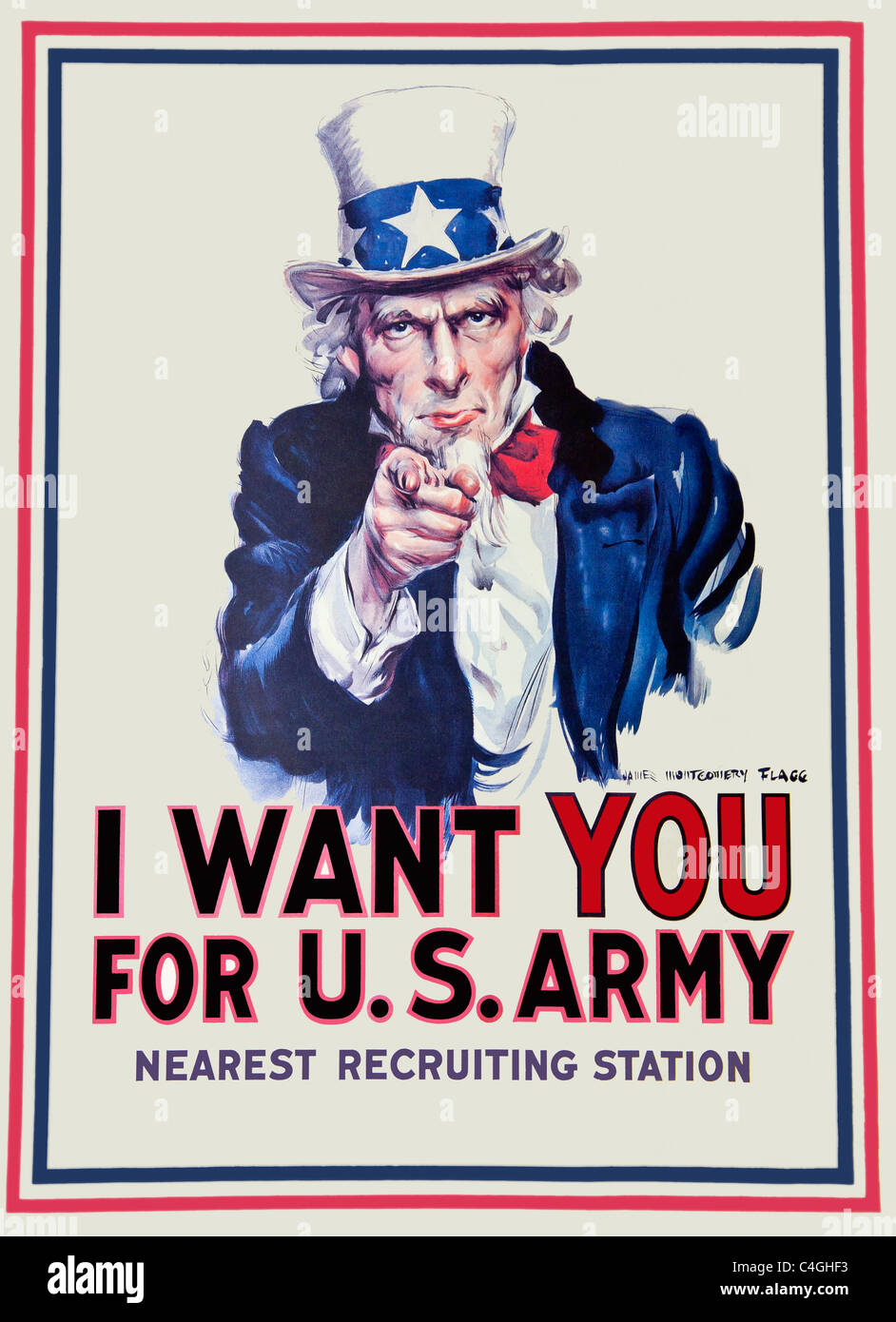 US Armee-Plakat Stockfoto